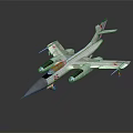 Military Fighter Aircraft With Silver Body Twin Engines Sharp Nose And Red Star Tail Fin
