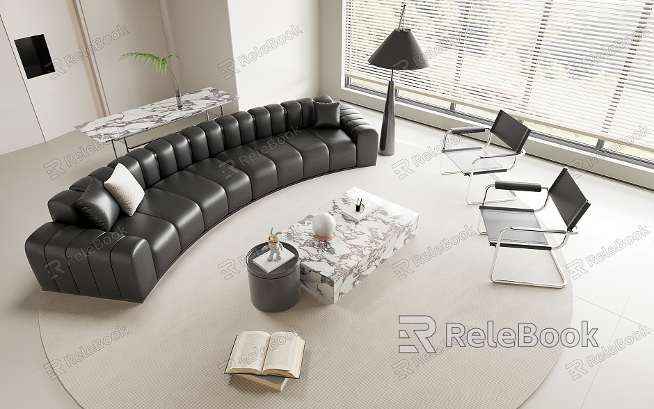 Modern Sofa Coffee Table Combination Sofa Combination model