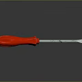 Red Handle Screwdriver with Metal Shaft Essential Hardware Tool for DIY Repairs