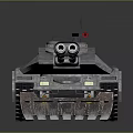Modern Military Main Battle Tank With Heavy Armor Long Barrel And Tracked Design