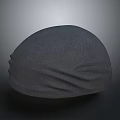 Textured Gray Beanie With Dome Shape And Wrinkled Bottom For Daily Casual Wear
