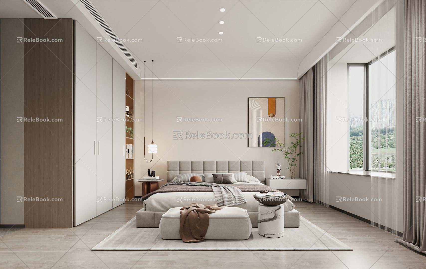 Modern Bedroom 3d model