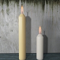 Modern candles 3d model