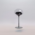 Modern Transparent Bar Stool With Curved Seat And Sleek Metal Base