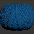 Soft Blue Round Knitted Yarn Ball For Home Daily Life Supplies Accessory