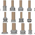 Chinese Style Pillar Foundation Pillar Stone Drum Pillar Foundation Stone Pillar Cornerstone Stone 3d model