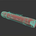 Red Portable Handheld Flashlight With BEST 3AAA Label Black Strap And Household Design