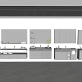 Sleek Modern Bathroom Vanity Units With Mirrors Sinks And Storage Cabinets