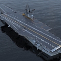 United States Navy aircraft carrier 3d model