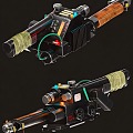 plasma gun gun gun gun gun weapon rifle plasma gun war military world war ii science fiction future props 3d model