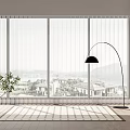 Modern dream curtain 3d model