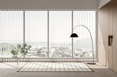 Modern dream curtain 3d model