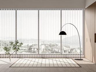 Modern dream curtain 3d model