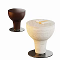 Modern Quiet Stone Tea Table 3d model