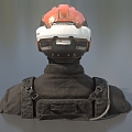 Sci-fi Warrior Explorer Helmet Robocop Future Warrior Miner Low Face Number Low Model Simple Model Game Sub-era Movie and TV Level Super Realism 3d model