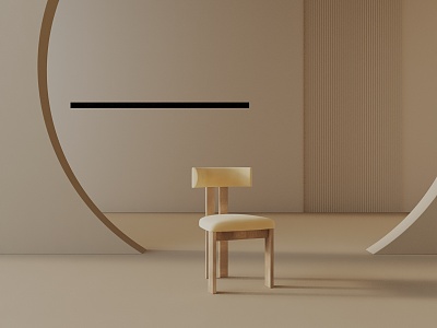 Modern Dining Chair 3d model