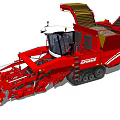 Red Grimme Agricultural Functional Vehicle For Harvesting 3d model