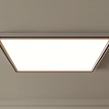 Square Modern Ceiling Light with Bright Lighting and Sleek Metallic Frame for Home Interior 3d model