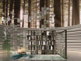 Bookshelf 3d model