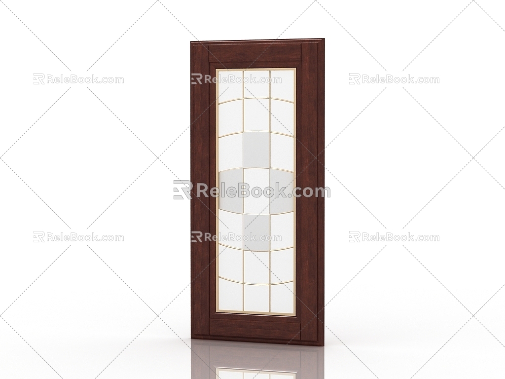 Modern door panel 3d model