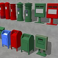 Colorful Public Mailboxes With Diverse Designs And Styles For Urban Areas