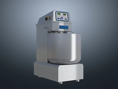 Industrial Stainless Steel Mixer With Digital Control Panel For Commercial Applications 3d model