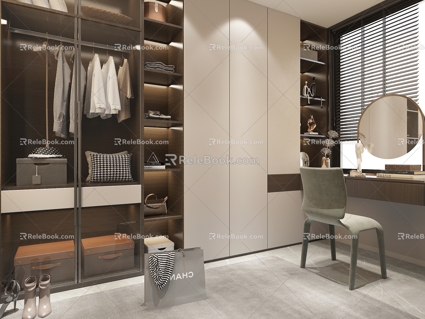 Modern Cloakroom 3d model