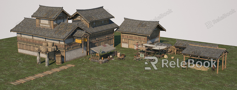 Chinese ancient building model