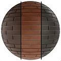 Different Color Brick Components With Textured Surfaces On Spherical Display Model 3d model