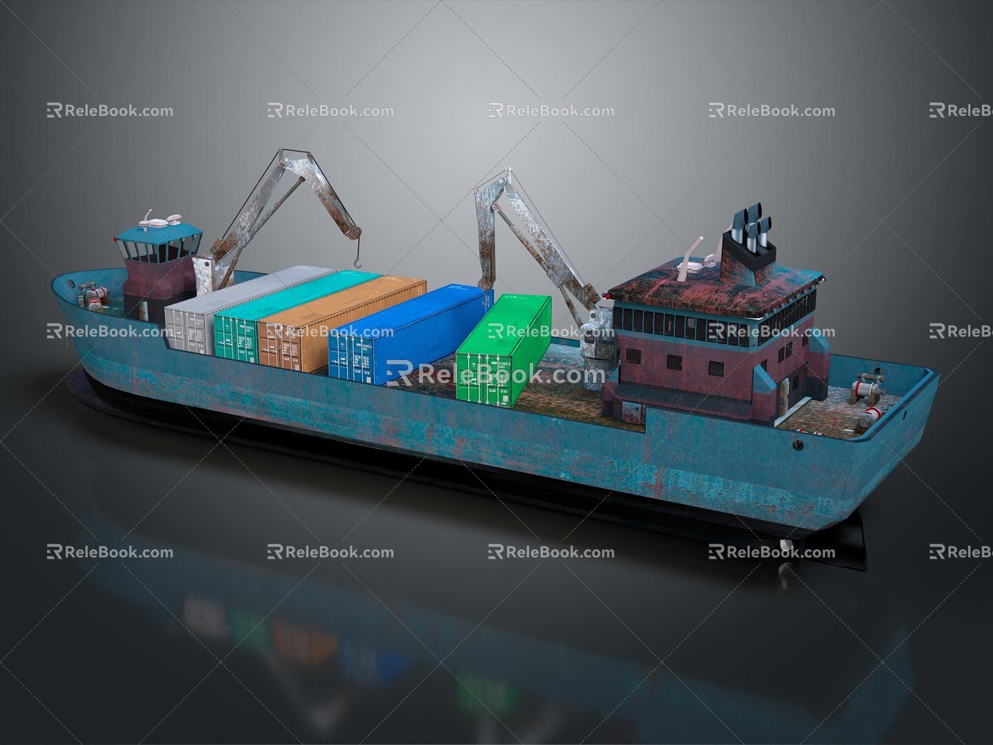 Modern Boat Digging Boat 3d model