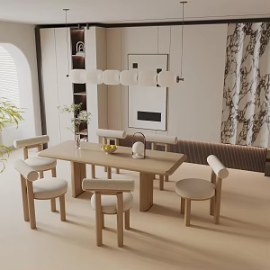 Modern table combination 3d model