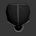 Firefighting Gas Mask With Leather Construction Round Eye Lenses And Metal Base