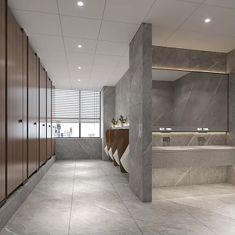 Public Restrooms 3d model