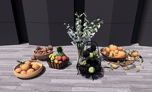 Modern fruit 3d model