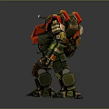 Mech Warrior Mech Soldier Machine Battlearm Mechanical Battlearm Machine Fighter Robot 3d model