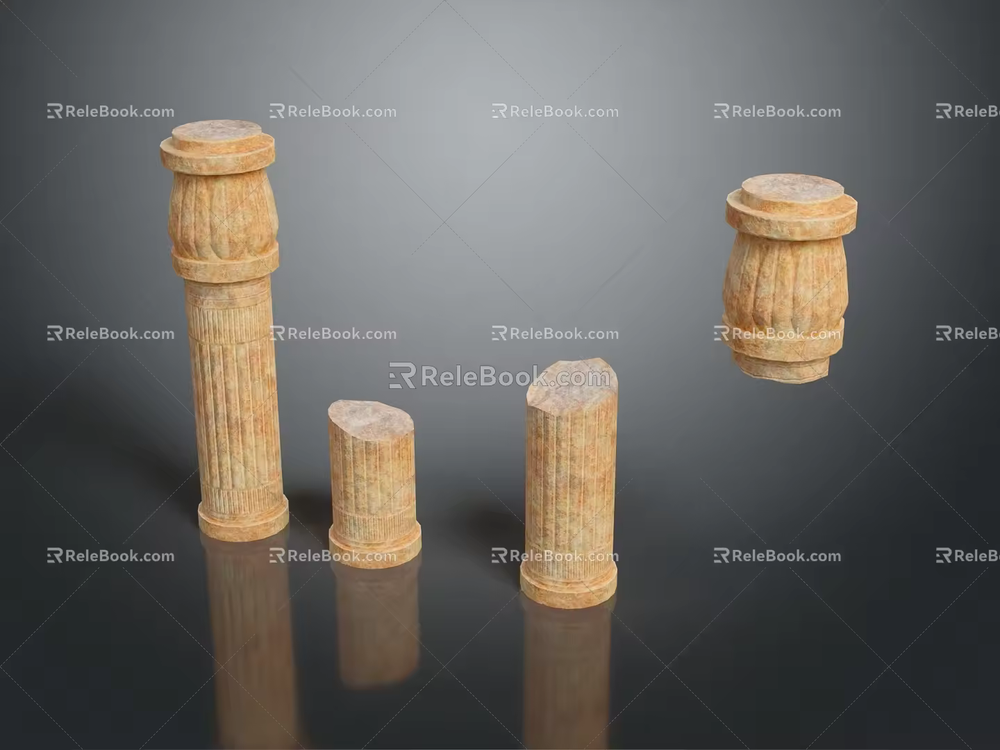 Columns Stone Columns Stone Columns Old Columns Roman Columns Roman Columns Classical Columns Greek Columns 3d model