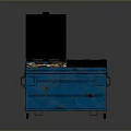 Trash Container Realistic 3d model