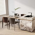 Modern table combination 3d model