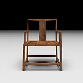 Wooden Leisure Chair Modern Design Featuring Armrests Square Backrest And Sturdy Structure