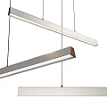 Modern Sleek Linear Pendant Lights With Metal Frame For Contemporary Home Interior