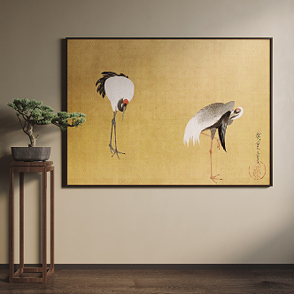 New Chinese Animal Painting Decorative Painting 3d model