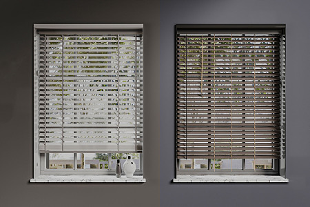 Modern venetian blinds 3d model