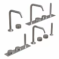 Modern Stainless Steel Faucet Designs Featuring Single And Double Handles