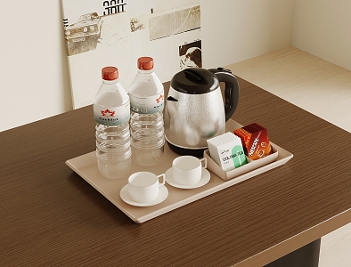 Hotel Tea Set 3d model