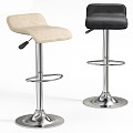 Modern Bar Stool Metal Bar Stool High Stool 3d model