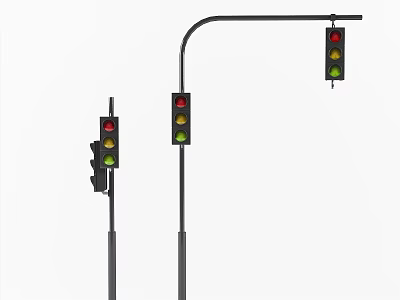 Modern Traffic Lights 3d model