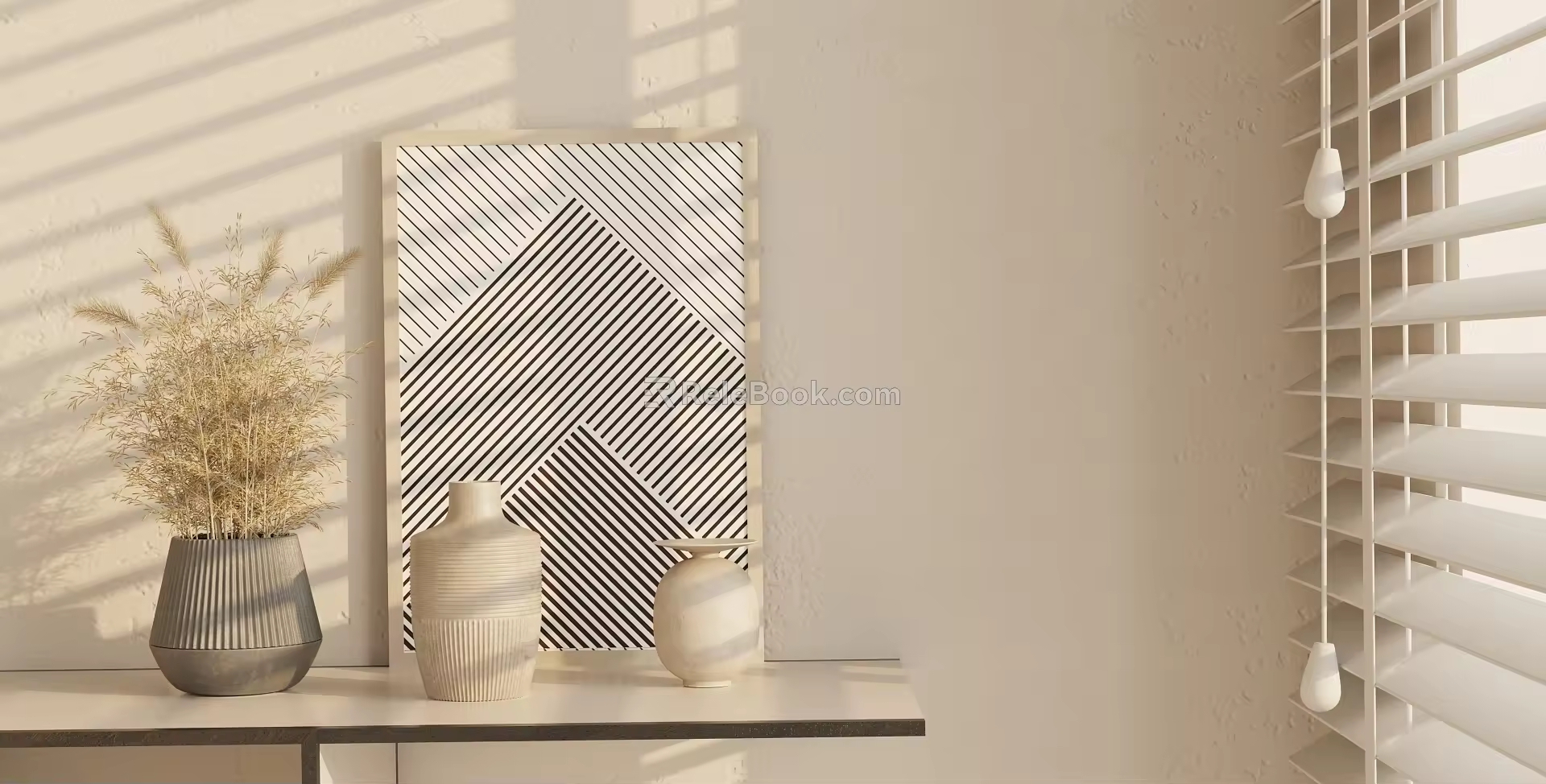 Modern ornaments combination 3d model