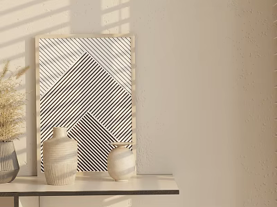 Modern ornaments combination 3d model
