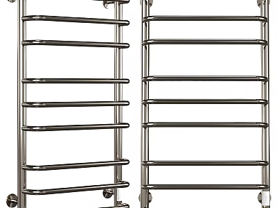 Stainless Steel Bathroom Wall Mounted Multi tier Shelf for Towel Storage 3d model
