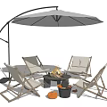 Comfortable Outdoor Chairs With Patio Umbrella Fire Pit Table And Autumn Decorations